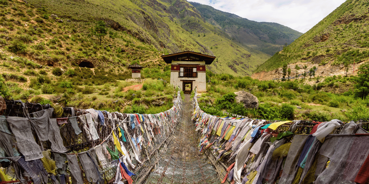 Tachogang Lhakhang Bridge Image